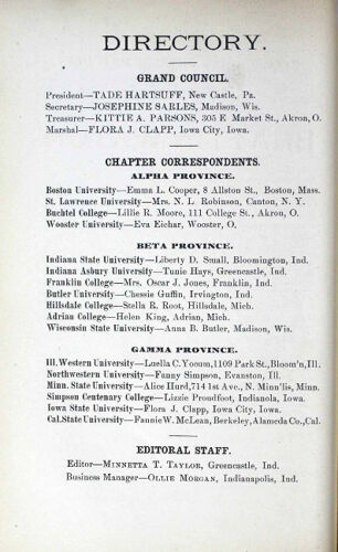 Directory, June 1883 (image)